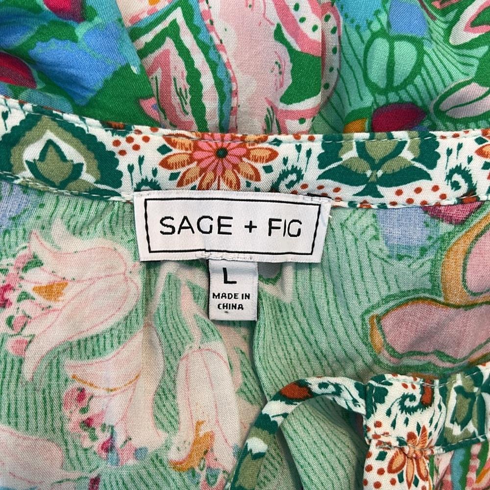 Sage & Fig Boho Floral Dress | Size Large - Picture 6 of 7